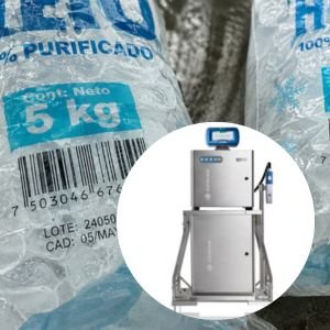 Codificadora e impresora serie Ax para bolsas de hielo